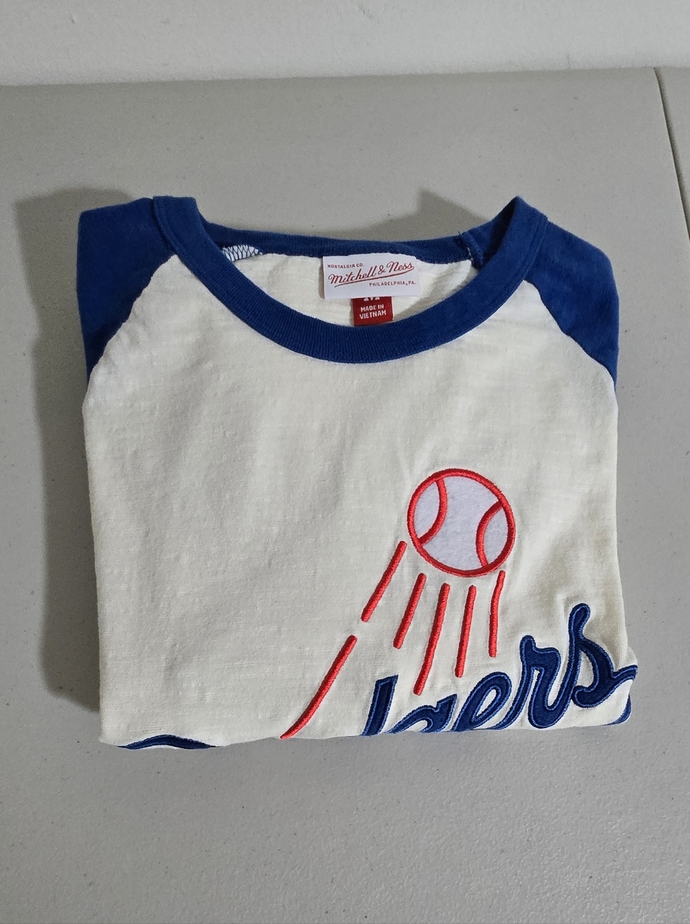 Mitchell & Ness Dodgers Embroidered Vintage Style Jersey Size M - Picture 11 of 11